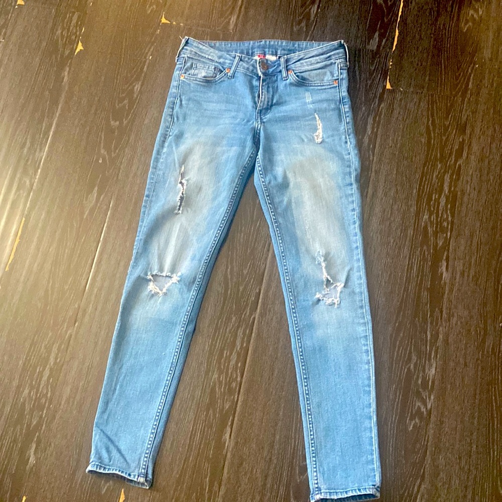 H&M high rise skinny jeans